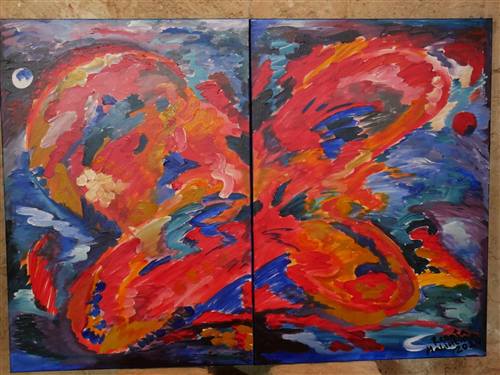 1. SHE. 2020 acrylic canvas 210080 cm